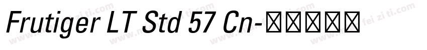 Frutiger LT Std 57 Cn字体转换